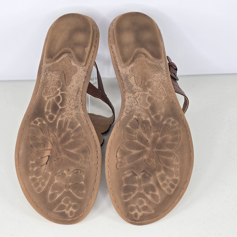 b.ø.c Beaded Slingback Sandals Embellished Boho Artisan Size 7 - Picture 8 of 11